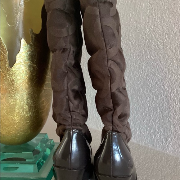Coach “Loryn” C Logo Brown High Heel Boot - Picture 5 of 14